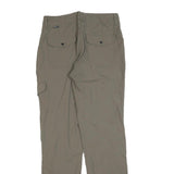 LAFUMA Womens Regular Beige Polyester Blend Trousers W30 L32 Zip Outdoor Casual