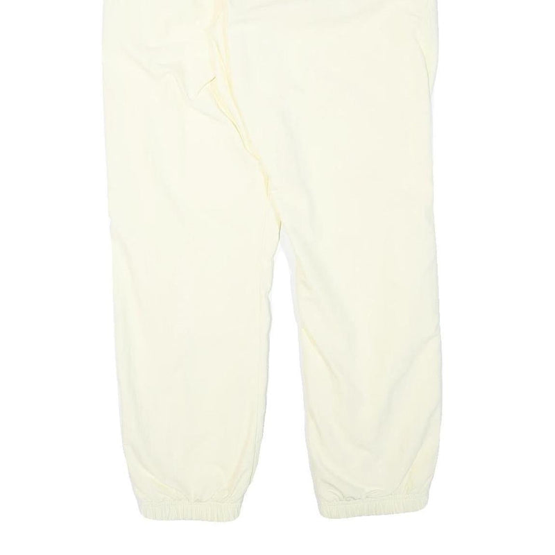 NIKE Mens Joggers Cream L W30 L28 Slim Tapered Fit SB Logo Elastic Waist