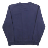 PUMA Mens Blue Crew Neck Sweatshirt S Cotton Blend Pullover Sport Casual