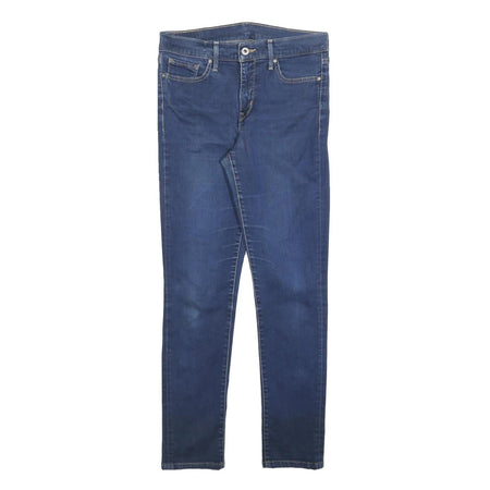 LEVI'S Womens Slim Blue Denim Slim Skinny Jeans W29 L28 Classic Stretch Zip