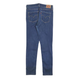LEVI'S Womens Slim Blue Denim Slim Skinny Jeans W29 L28 Classic Stretch Zip
