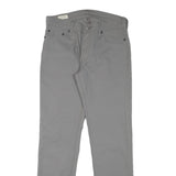 LEVI'S Mens Grey Slim Zip Cotton Blend Trousers W30 L30 Stylish Casual Classic