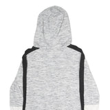 NFL Womens Grey & Black Steelers Full Zip Hoodie L Team Logo Sportswear