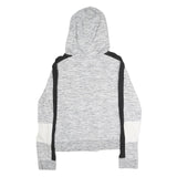 NFL Womens Grey & Black Steelers Full Zip Hoodie L Team Logo Sportswear