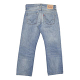 LEVI'S 506 Mens Jeans Blue Regular Straight Denim Medium W31 L26 Classic Zip