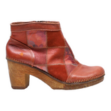ART Ankle Boots Maroon Leather Womens UK 6