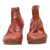 ART Ankle Boots Maroon Leather Womens UK 6