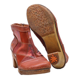 ART Ankle Boots Maroon Leather Womens UK 6