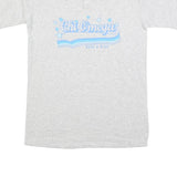 AUGUSTA Womens Grey Chi Omega Graphic Modern M Short Sleeve Crew Neck Cotton