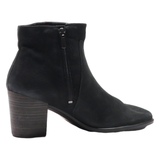 ECCO Block Heels Black Leather Womens UK 6