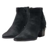 ECCO Block Heels Black Leather Womens UK 6