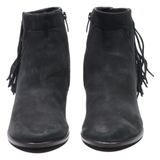 ECCO Block Heels Black Leather Womens UK 6