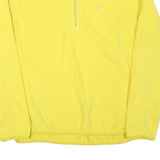 NIKE Mens Yellow Zip Up Jacket L Polyester Blend Plain Sport Activewear