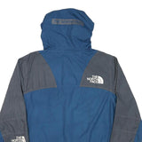 THE NORTH FACE Mens Blue & Grey Lightweight Hooded Zip Jacket S Polyester Blend
