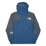 THE NORTH FACE Mens Blue & Grey Lightweight Hooded Zip Jacket S Polyester Blend