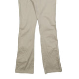 DICKIES Womens Cotton Blend Beige Slim Straight Trousers W32 L32 Workwear Zip