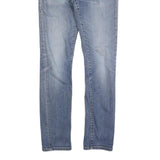 CARHARTT Mens Slim Fit Blue Denim Jeans W31 L32 Zip Cotton Blend Casual