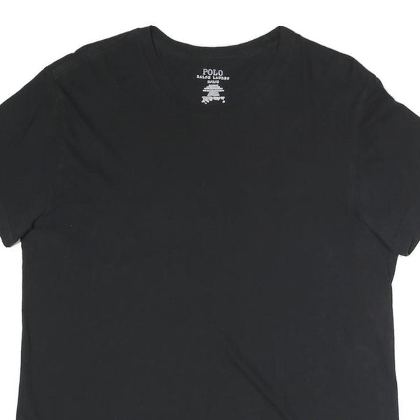 POLO RALPH LAUREN Mens Black Classic T-Shirt M Short Sleeve Crew Neck Cotton
