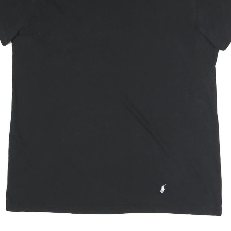 POLO RALPH LAUREN Mens Black Classic T-Shirt M Short Sleeve Crew Neck Cotton