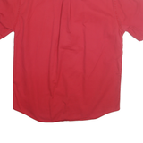 JOHN ASHFORD ESSENTIALS Mens Red Cotton Shirt M Button-Down Casual Classic Fit