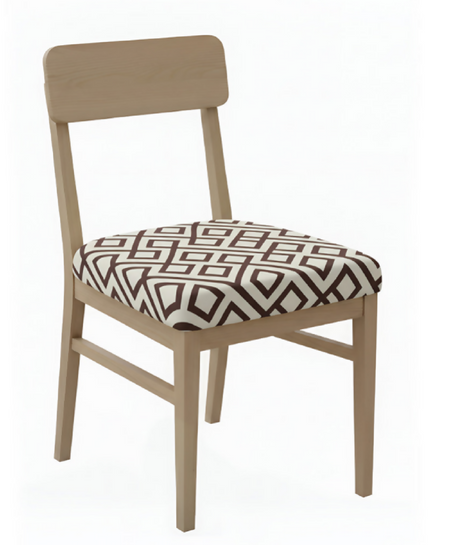 Anyseat Brown and Light Beige Print Chair Cover – Stretch Washable Removable Seat Cover for Dining & Kitchen