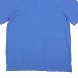 CALVIN KLEIN JEANS Mens Blue Short Sleeve Plain M Cotton Blend Polo Shirt