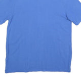 CALVIN KLEIN JEANS Mens Blue Short Sleeve Plain M Cotton Blend Polo Shirt