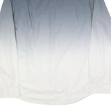 CALVIN KLEIN Mens Blue & White Shirt XL Cotton Blend Ombre Button Down