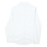 CLOCKHOUSE Womens White Shirt S Cotton Blend Button Long Sleeve Casual