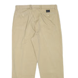NAUTICA Mens Cotton Blend Beige Regular Fit Straight Leg Trousers W34 L28 Casual