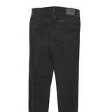LEVI'S Womens Slim Black Denim Slim Skinny Jeans W25 L29 Stylish Cotton Blend