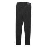 LEVI'S Womens Slim Black Denim Slim Skinny Jeans W25 L29 Stylish Cotton Blend