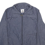 U.S. POLO ASSN Mens Blue Zip Jacket S Woven Lightweight Casual