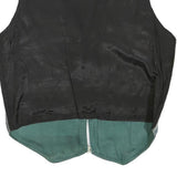 Womens Blue & White Pattern Button Cotton Blend Jacket M Stylish Casual Vest