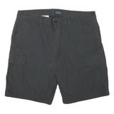 LEVIS Mens Black Cargo Shorts XL W40 Cotton Blend Comfortable Fit Casual Wear