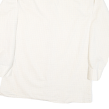 CLUB Mens Cream & Brown Check Button-Down Shirt M Lightweight Smart Casual