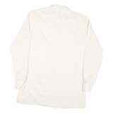 CLUB Mens Cream & Brown Check Button-Down Shirt M Lightweight Smart Casual