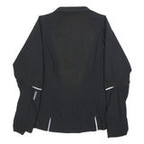 ADIDAS Womens Black ClimaProof Jacket UK 14 Polyester Blend Zip Athletic