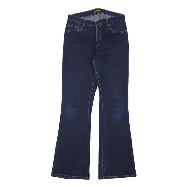 LEE Womens Blue Regular Flared Denim Woven Jeans W28 L29 Classic Zip Cotton