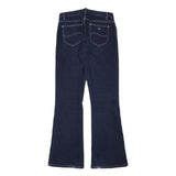 LEE Womens Blue Regular Flared Denim Woven Jeans W28 L29 Classic Zip Cotton