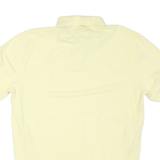 TOMMY HILFIGER Mens Yellow Polo Shirt XL Cotton Blend Short Sleeve Plain Basic