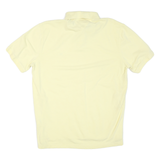 TOMMY HILFIGER Mens Yellow Polo Shirt XL Cotton Blend Short Sleeve Plain Basic