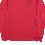 VANS Mens Red Graphic Long Sleeve Crew Neck T-Shirt S Cotton Blend