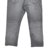 LEVI'S 514 Classic Mens Jeans Grey Regular Straight Denim Medium W34 L23 Zip