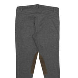 HENRY COTTONS Womens Viscose Blend Grey Regular W32 L28 Trousers Zip Closure