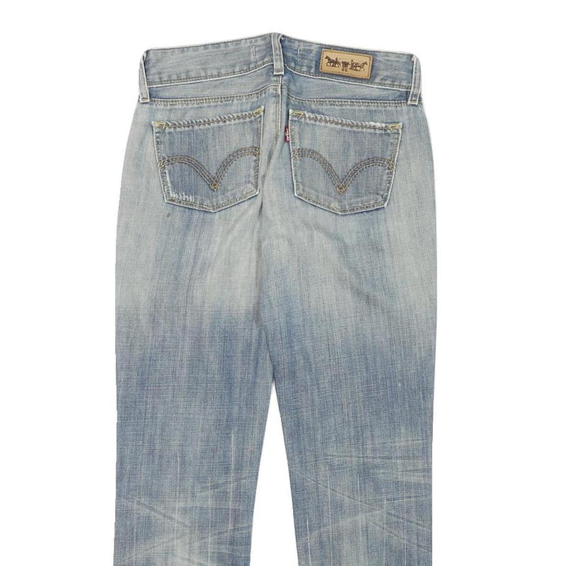 LEVI'S 571 Womens Jeans Blue Slim Straight Denim Light W27 L26 Classic Fit