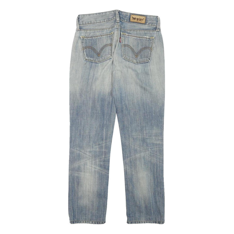 LEVI'S 571 Womens Jeans Blue Slim Straight Denim Light W27 L26 Classic Fit