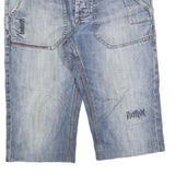 QUIKSILVER Mens Denim Blue Casual Shorts M W30 Button Fly Cotton Blend