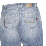 QUIKSILVER Mens Denim Blue Casual Shorts M W30 Button Fly Cotton Blend