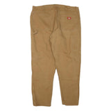 DICKIES Mens Beige Regular Straight Denim Light W42 L32 Workwear Zip Fly